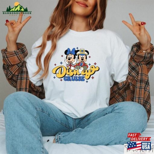 Disney Cruise Trip Shirt Mickey And Minnie Tee Captain Hoodie Unisex