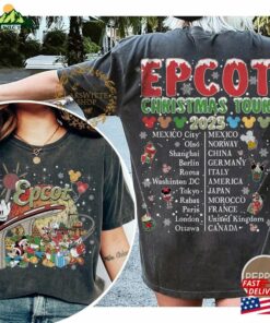Disney Epcot Christmas Shirt World Tour Mickey And Friends Classic Sweatshirt