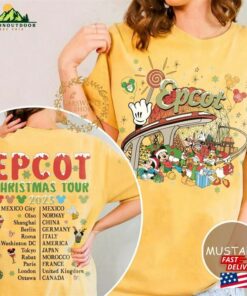 Disney Epcot Christmas Shirt World Tour Mickey And Friends Classic Sweatshirt 2 Disney Epcot Christmas Shirt World Tour Mickey And Friends Classic Sweatshirt 3