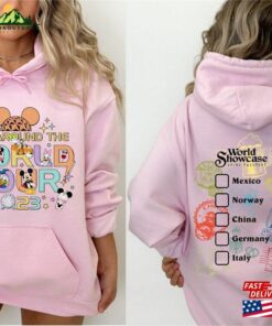 Disney Epcot Drink Around The World Tour 2023 Hoodie Showcase Classic 2