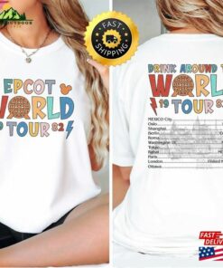 Disney Epcot World Tour 1982 Shirt Drink Around The Traveler Matching Family Trip Sweatshirt Hoodie 1
