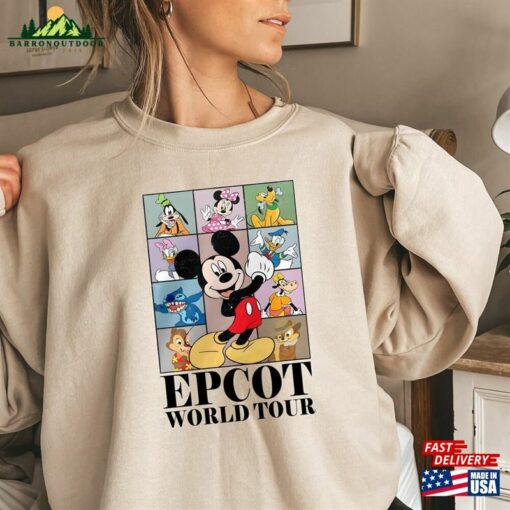 Disney Epcot World Tour 2024 Sweatshirt Trip Tee Shirt Unisex Classic