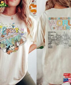 Disney Epcot World Tour Comfort Colors Shirt Center 1982 Mickey And Friends T-Shirt Classic