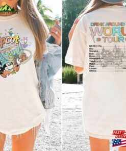 Disney Epcot World Tour Comfort Colors Shirt Center 1982 Mickey And Friends T-Shirt Classic