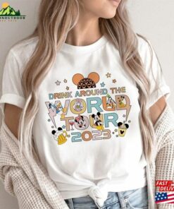 Disney Epcot World Tour Shirt Retro Mickey And Friends Hoodie Classic 2