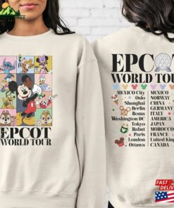 Disney Epcot World Tour Shirt Vintage Dinsey Vacation T-Shirt Family Matching Unisex Classic 1 Disney Epcot World Tour Shirt Vintage Dinsey Vacation T Shirt Family Matching Unisex Classic 2