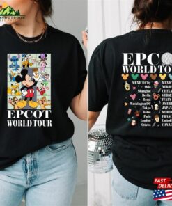 Disney Epcot World Tour T-Shirt Disneyworld Shirt Drink Around The Traveler Classic Hoodie