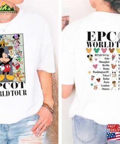 Disney Epcot World Tour T Shirt Disneyworld Shirt Drink Around The Traveler Classic Hoodie 4