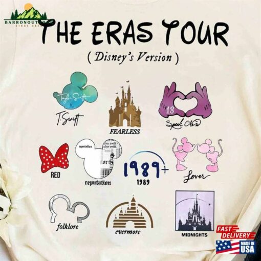 Disney Era Tour Shirt Eras Disney’s Version Sweatshirt Princess Unisex T-Shirt