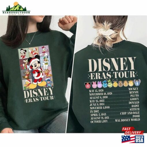 Disney Eras Tour Christmas Shirt Mickey And Friends Party 2023 Shirts Hoodie Unisex