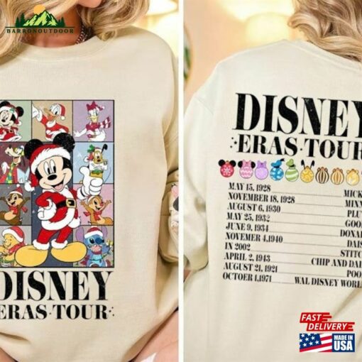 Disney Eras Tour Christmas Shirt Mickey And Friends Party 2023 Shirts Hoodie Unisex