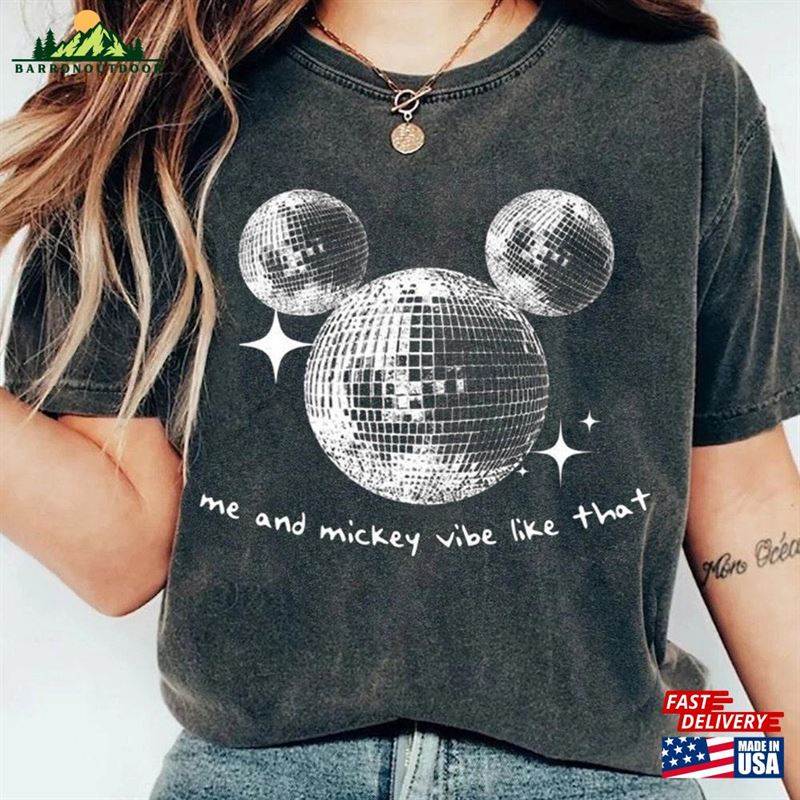 Disney Eras Tour Comfort Color Shirt Me And Mickey Vibe Like That Vintage Mouse Disco Ball Unisex T-Shirt Disney Eras Tour Comfort Color Shirt Me And Mickey Vibe Like That Vintage Mouse Disco Ball Unisex T-Shirt