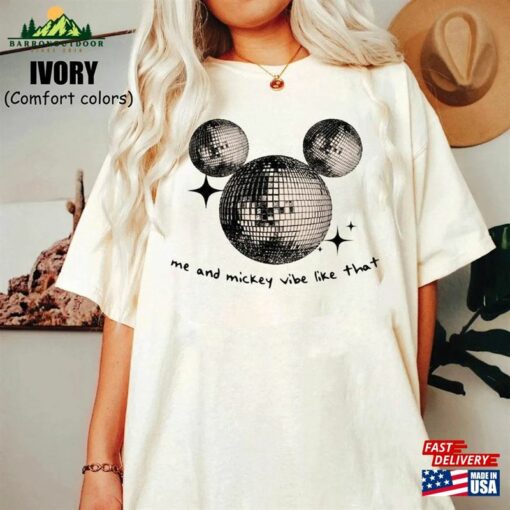 Disney Eras Tour Comfort Color Shirt Me And Mickey Vibe Like That Vintage Mouse Disco Ball Unisex T-Shirt