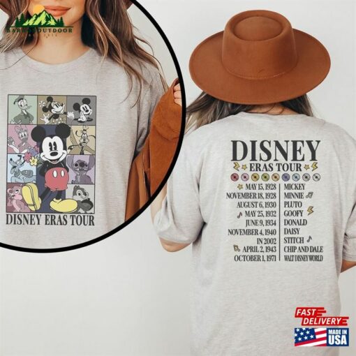 Disney Eras Tour T-Shirt Disneyworld Sweatshirt Mickey Mouse Shirt Unisex