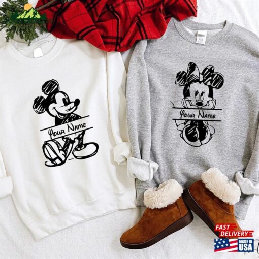 Disney Mickey Minnie Shirt Vacation Sweatshirt Couple Matching Shirts Hoodie T-Shirt