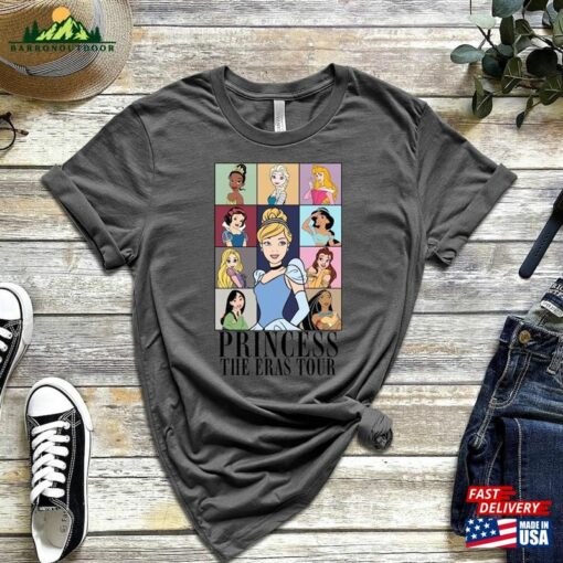 Disney Princess Eras Tour Shirt Midnight Watercolor Tee Disneyworld Adventure T-Shirt Hoodie