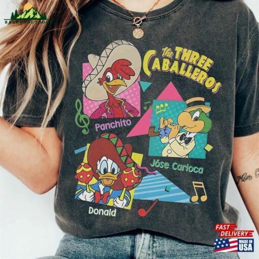 Disney The Three Caballeros Mexico Shirt Donald Duck Sweatshirt T-Shirt