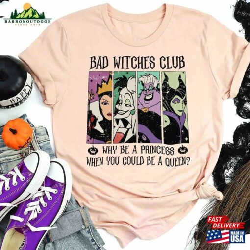 Disney Villains Shirt Bad Witches Club T-Shirt Funny Villain Sweatshirt Classic