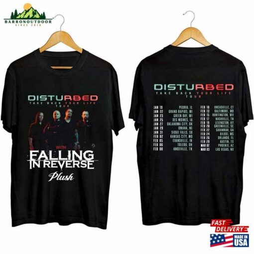 Disturbed 2024 Tour Shirt Band Fan Concert Hoodie Classic