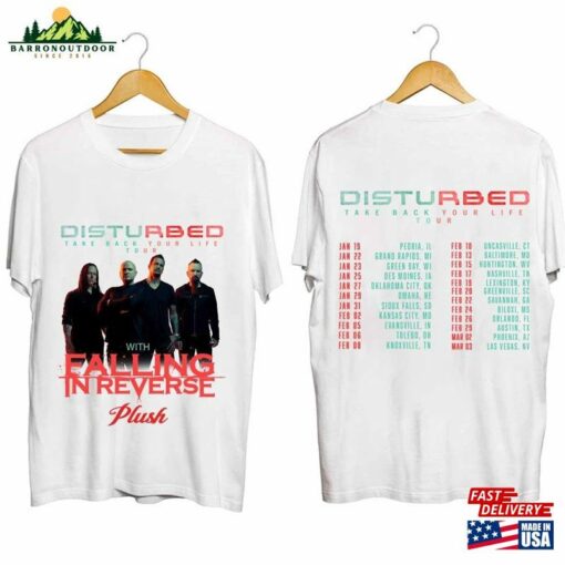 Disturbed 2024 Tour Shirt Band Fan Concert Hoodie Classic