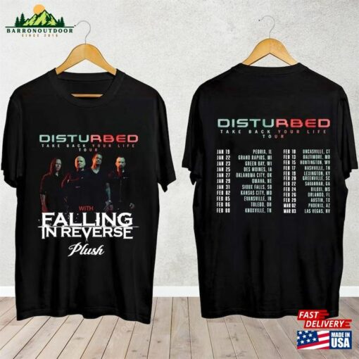 Disturbed 2024 Tour Shirt Band Fan Concert Hoodie Sweatshirt