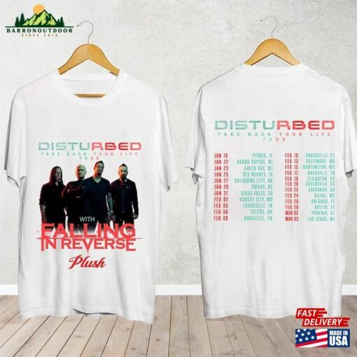 Disturbed 2024 Tour Shirt Band Fan Concert Hoodie Sweatshirt