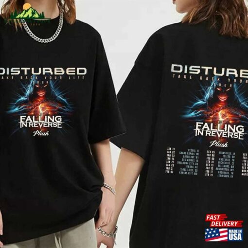 Disturbed 2024 Tour Shirt Band Fan Concert Hoodie Unisex