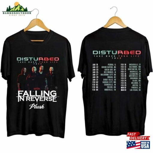 Disturbed 2024 Tour Shirt Band Fan Concert Unisex T-Shirt