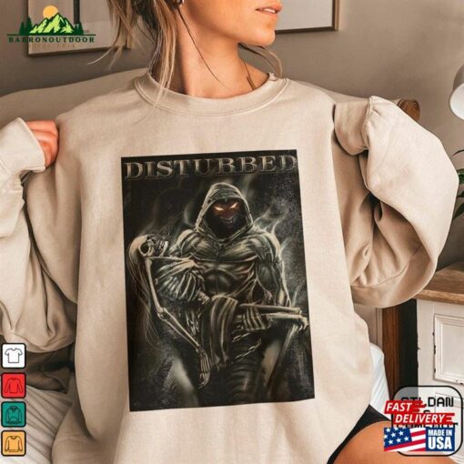 Disturbed T-Shirt Lost Souls Band Logo Official Unisex Merch Hello Darkness Tee Classic Sweatshirt