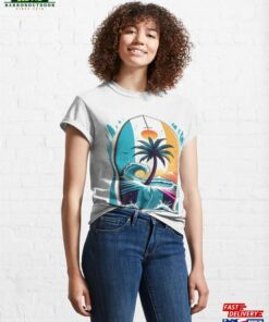 Dive Into Style With Our Keffmen Brand Surfboard Minimalist Design Tee Perfect For Beach Enthusiasts! Classic T Shirt Sweatshirt 1
