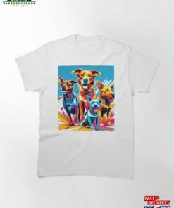 Dogs With Colours Classic T-Shirt Hoodie
