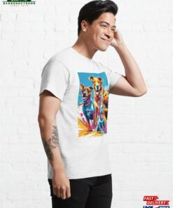 Dogs With Colours Classic T Shirt Hoodie 4