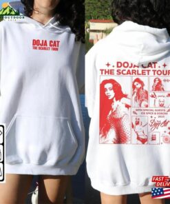 Doja Cat Rap Shirt Double Sided The Scarlet Tour 2023 Vintage 90S Y2k Style Hoodie Classic 2 Doja Cat Rap Shirt Double Sided The Scarlet Tour 2023 Vintage 90S Y2k Style Hoodie Classic 3
