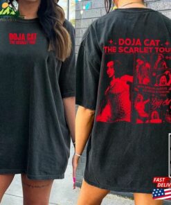 Doja Cat Rap Shirt Double Sided The Scarlet Tour 2023 Vintage 90S Y2k Style Sweatshirt Hoodie 1