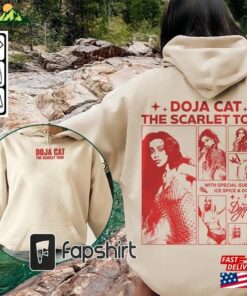 Doja Cat Rap Shirt Double Sided The Scarlet Tour 2023 Vintage 90S Y2k Style Unisex Hoodie