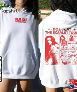Doja Cat Rap Shirt Double Sided The Scarlet Tour 2023 Vintage 90S Y2k Style Unisex Hoodie
