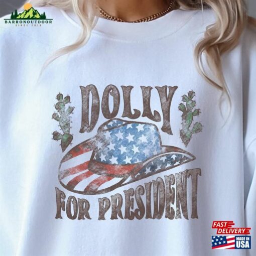 Dolly For President 2024 Graphic Sweatshirt Unisex