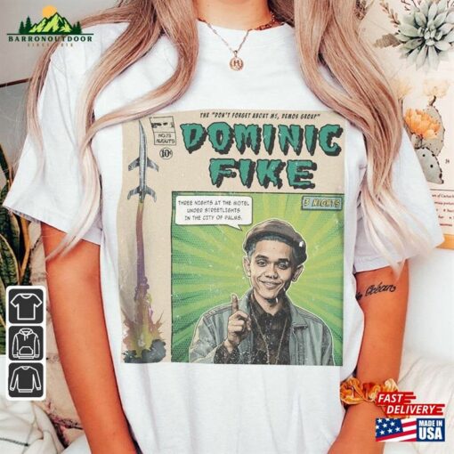 Dominic Fike Comic Shirt 90S Vintage Merch Book Art Don’t Forget About Me Demos Album World Tour Ticket 2023 Graphic Tee Sweatshirt T-Shirt