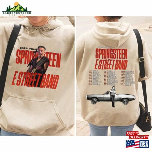 Double Side Bruce Springsteen The E Street Band Tour 2023 T-Shirt Gift Sweatshirt Unisex