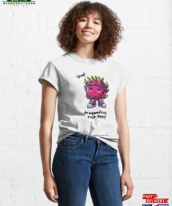 Dragonfruit Fruit Pun Print Classic T Shirt Unisex 1
