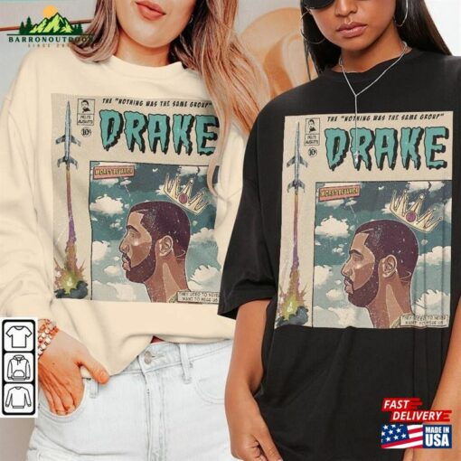 Drake Comic Shirt 90S Vintage Merch Book Art Nothing Was The Same Album World Tour Tickey 2023 Graphic Tee Gift V1 Hoodie Unisex