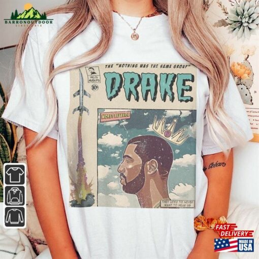 Drake Comic Shirt 90S Vintage Merch Book Art Nothing Was The Same Album World Tour Tickey 2023 Graphic Tee Gift V1 Hoodie Unisex