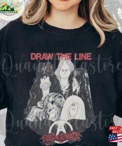 Draw The Line Aerosmith Band T Shirt 2023 2024 Peace Out Farewell Tour With Black Crowes Shirt Hoodie Unisex 1