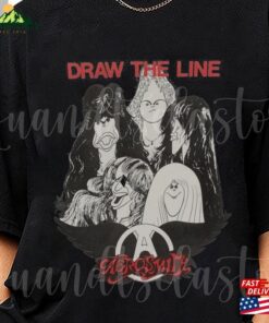 Draw The Line Aerosmith Band T Shirt 2023 2024 Peace Out Farewell Tour With Black Crowes Shirt Hoodie Unisex 3