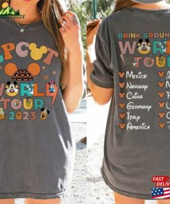 Drink Around The World Epcot Comfort Colors Shirt Tour 2023 Unisex Classic