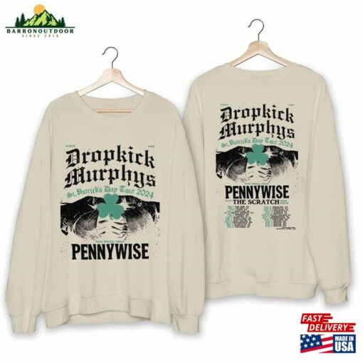 Dropkick Murphys St Patrick’S Day Tour 2024 Shirt Fan Unisex Classic