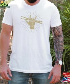 Drummer Musician Drum Sticks Player Rock And Roll Unisex Jersey Short Sleeve Tee T Shirt Sweatshirt 3