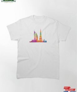 Dubai Skyline Silhouette Classic T-Shirt Sweatshirt Hoodie 1 Dubai Skyline Silhouette Classic T Shirt Sweatshirt Hoodie 2