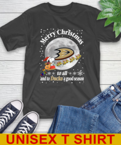 Anaheim Ducks Merry Christmas To All And To Ducks A Good Season NHL Hockey Sports T-Shirt Anaheim Ducks Merry Christmas To All And To Ducks A Good Season NHL Hockey Sports T-Shirt