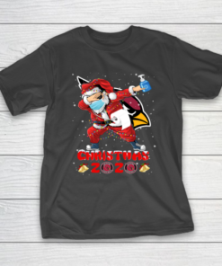 Arizona Cardinals Funny Santa Claus Dabbing Christmas 2020 NFL T-Shirt